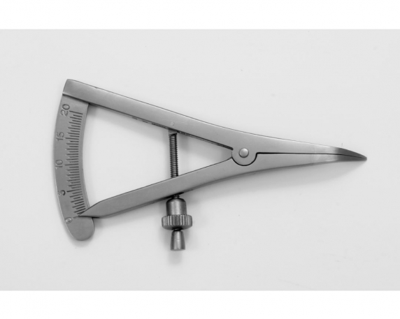 Castroviejo Caliper 9cm 0-20mm Curved